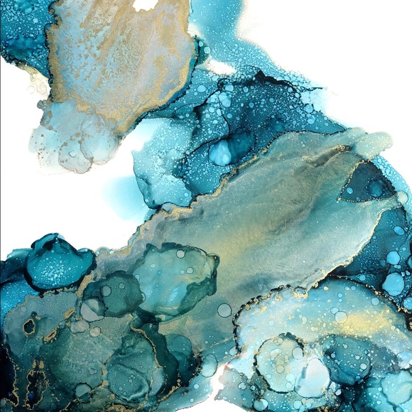 “ATLANTIS” Abstract Alcohol Ink painting! - Picture 4 of 6